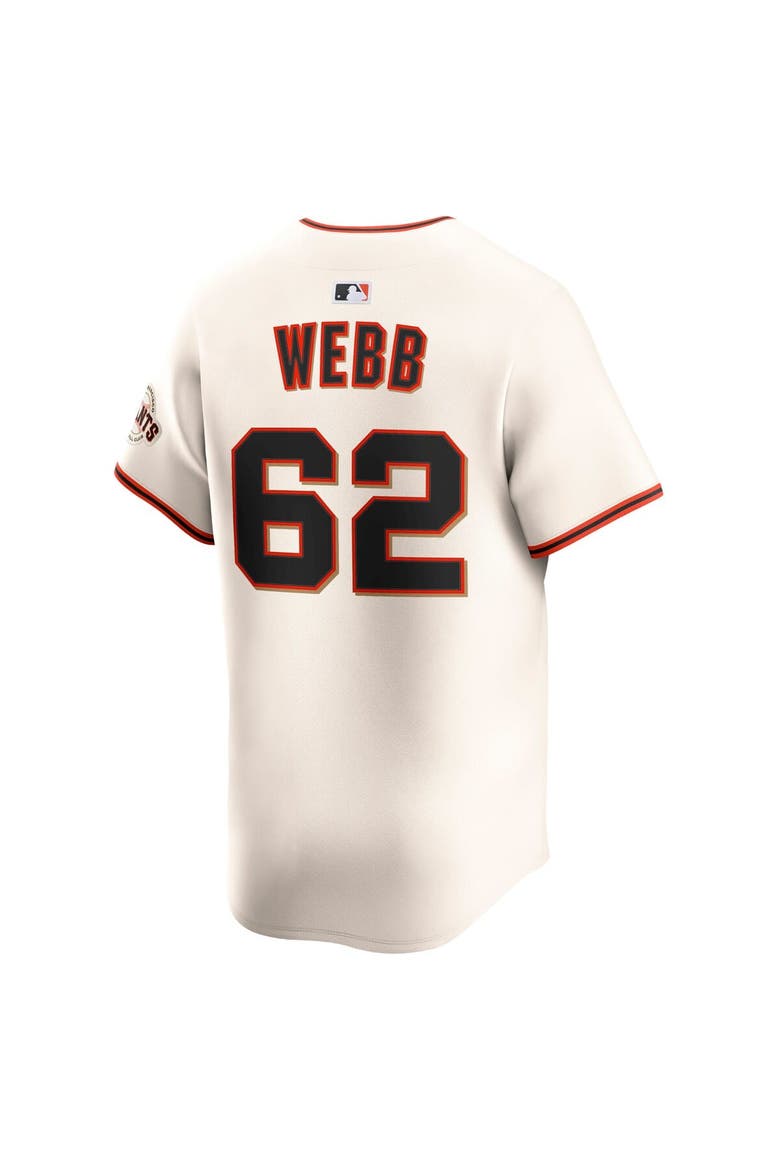 Men's Nike Logan Webb Cream San Francisco Giants Home Limited Player Jersey, Alternate, color, Cream