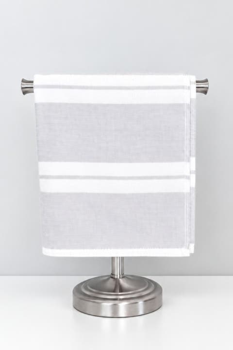 Haven Stripe Organic Cotton Terry-Lined Turkish Hand Towel