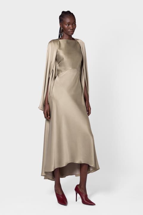 Koda Brushed Silk Midi Dress
