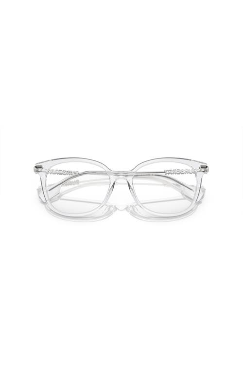 Burberry 53mm Square Optical Glasses In Transparent