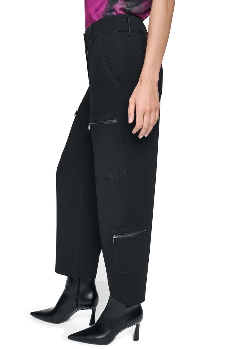 Zip Pocket Utility Pants, Alternate, color, BLACK