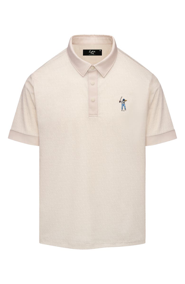 Eastside Golf Snap Placket Performance Golf Polo, Main, color, Jetstream/ Pumice