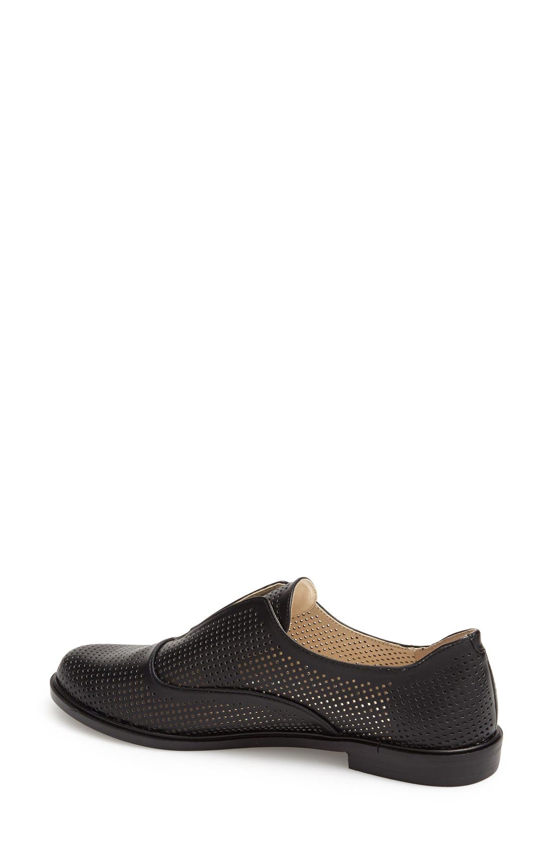 'Brisk B' Perforated Oxford, Alternate, color, BLACK