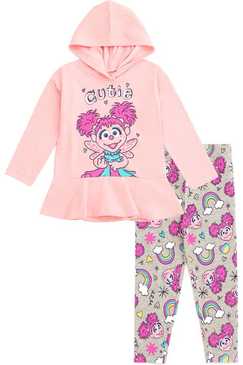 2-Piece Fleece Hoodie and Leggings Set