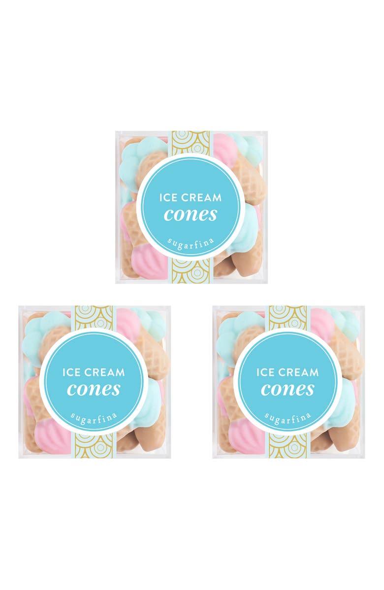 sugarfina Ice Cream Cones - Small Cube 3-Piece Kit, Main, color,