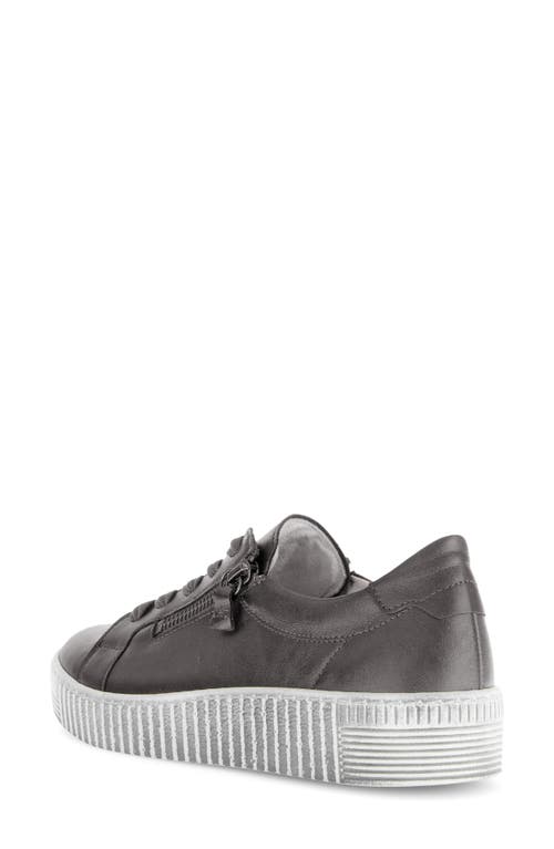 Gabor Low Top Sneaker In Gray