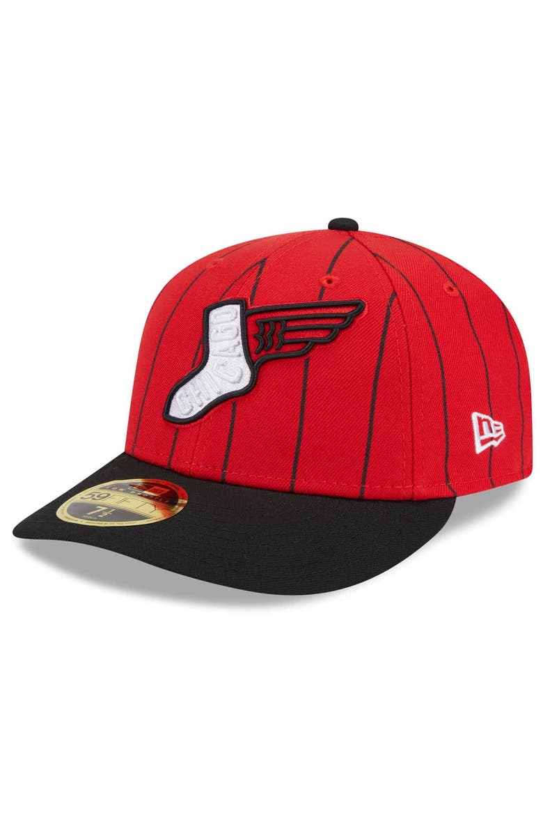 New Era Men's New Era Red/Black Chicago White Sox 2025 City Connect Low Profile 59FIFTY Fitted Hat, Alternate, color, Red