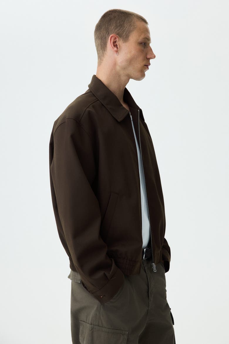 Blouson Jacket, Alternate, color, Dark khaki green