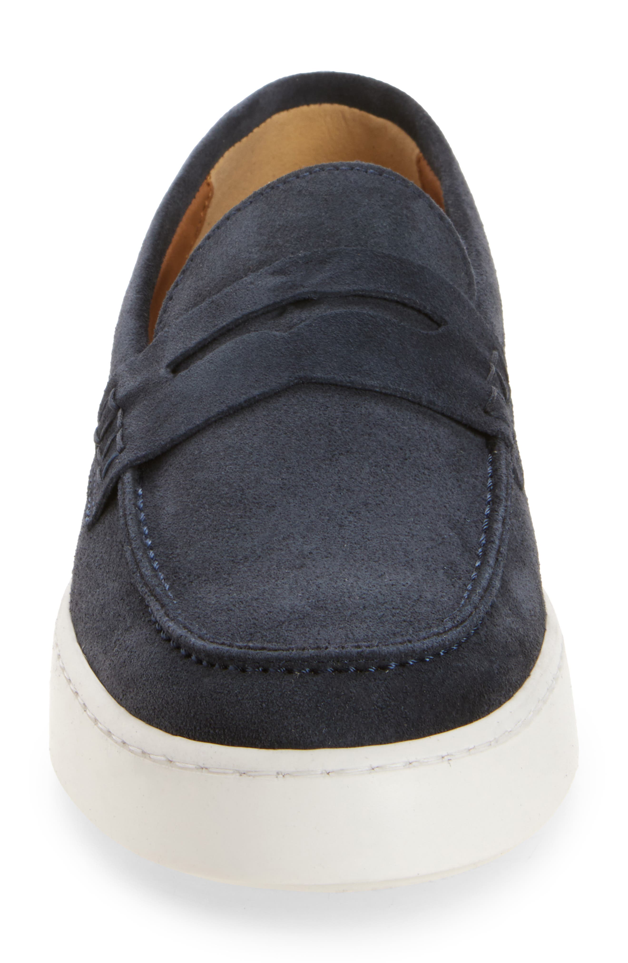 Bruno Magli Magnifico Slip-On, Alternate, color, Navy Suede