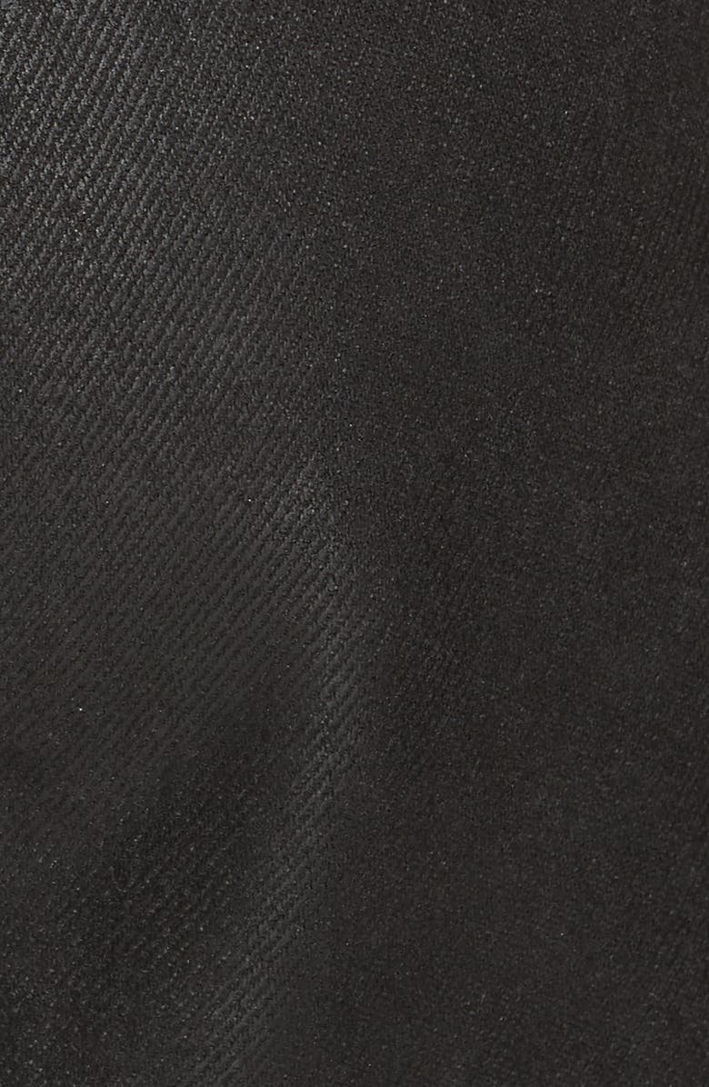 Saint Laurent Wax Coated Skinny Jeans, Alternate, color, 