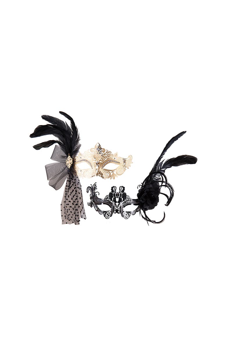 Creole Halloween Mask A/2, Main, color, Black