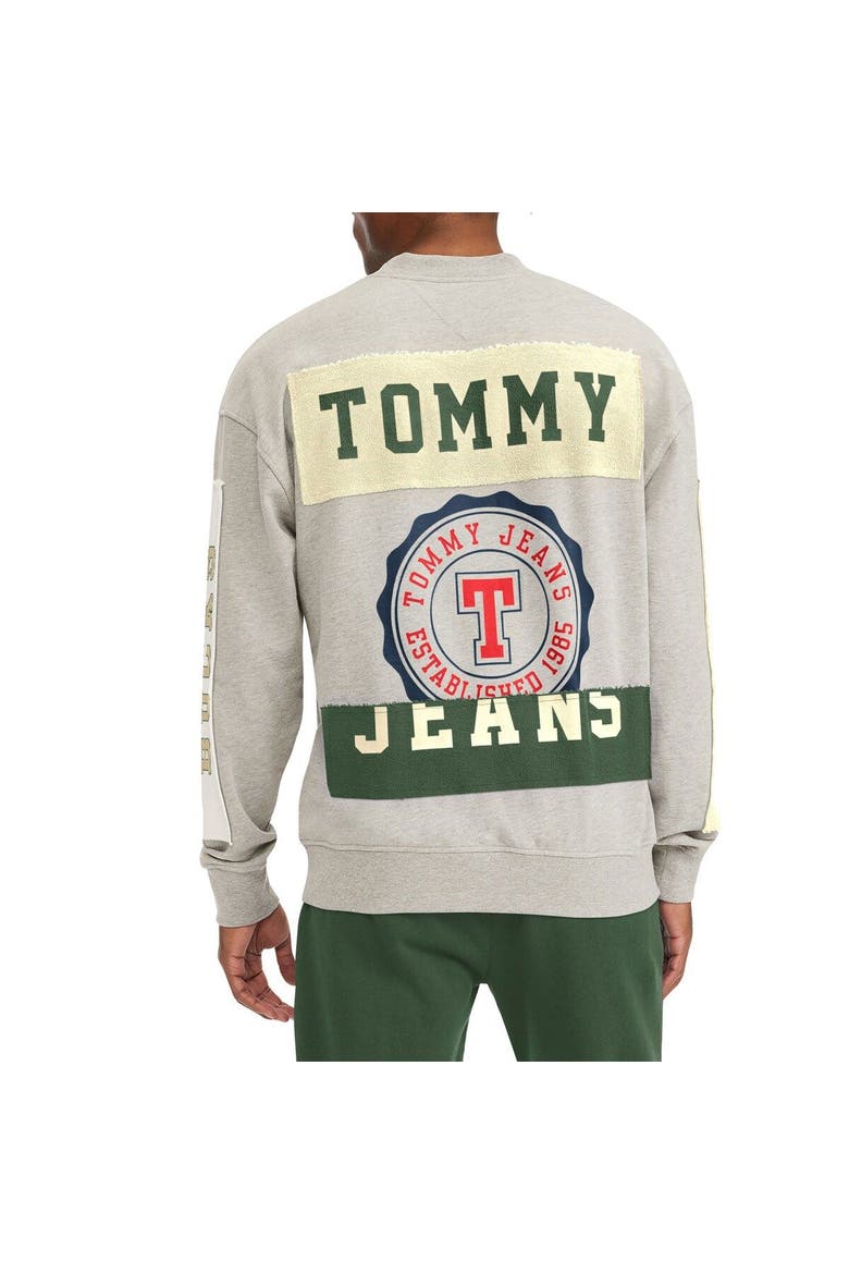 Men's Tommy Jeans Gray Milwaukee Bucks James Patch Pullover Sweatshirt, Alternate, color, Gray