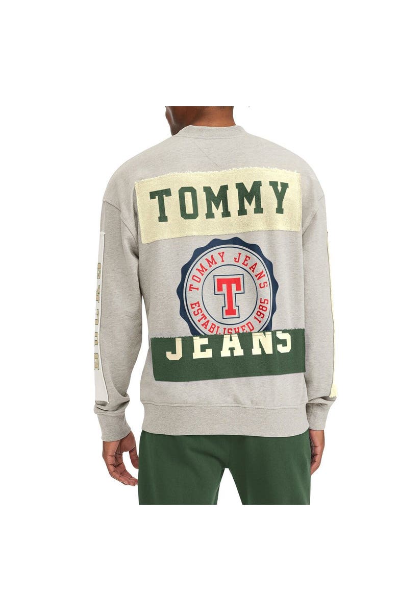 TOMMY JEANS Men's Tommy Jeans Gray Milwaukee Bucks James Patch Pullover Sweatshirt, Alternate, color, Gray