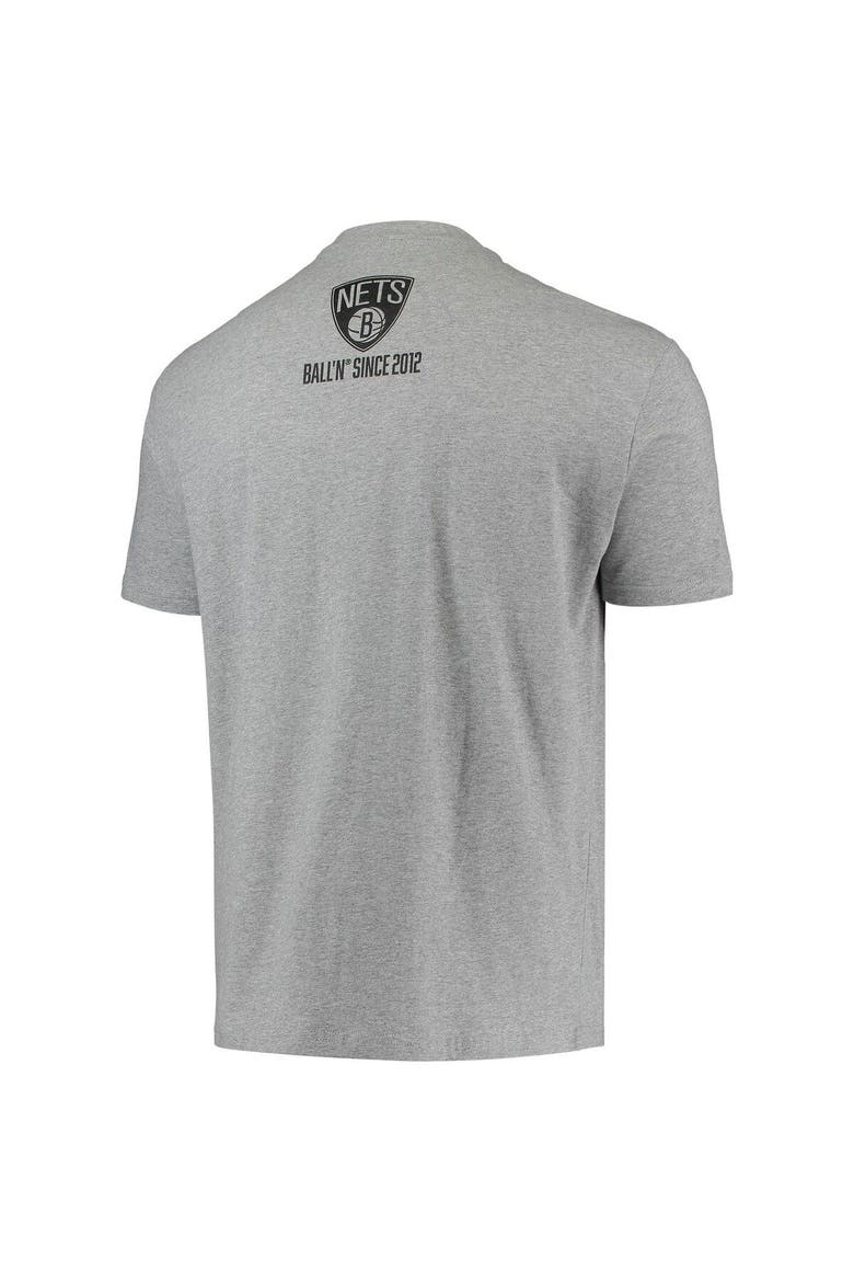 Men's BALL'N Heathered Gray Brooklyn Nets Since 2012 T-Shirt, Alternate, color, Heather Gray