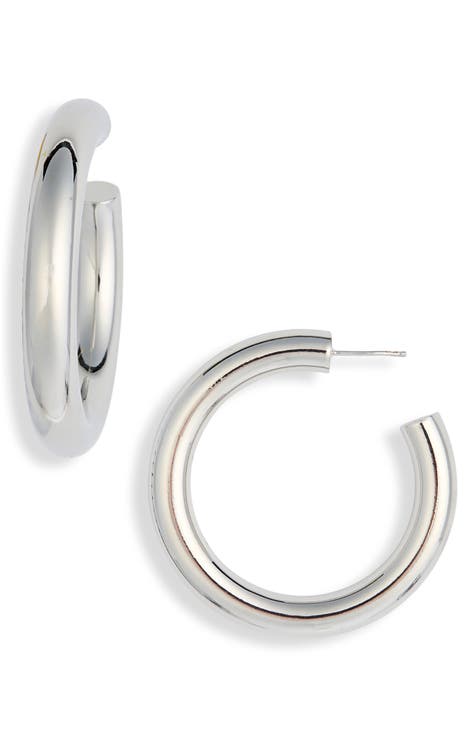 Tube Hoop Earrings