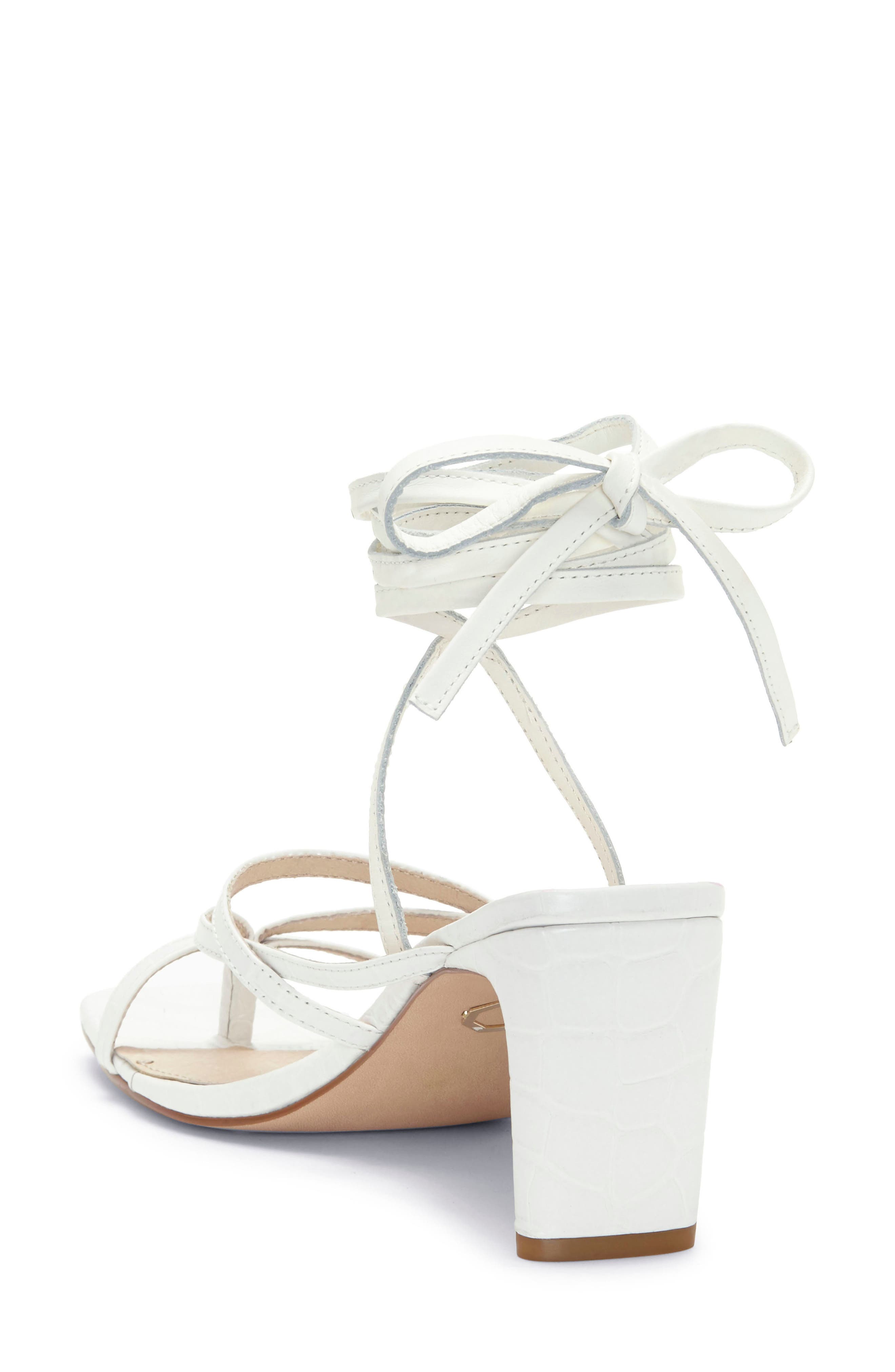 Lehana Wraparound Ankle Strap Sandal, Alternate, color, OPTIC WHITE LEATHER