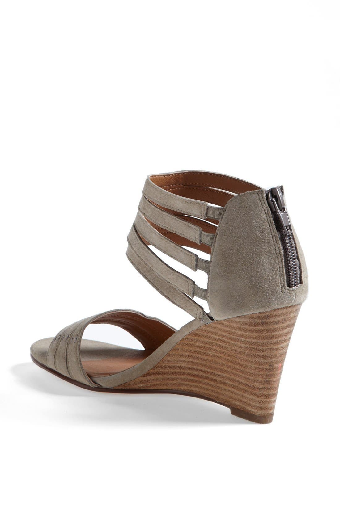'Kyla' Sandal, Alternate, color, STONE SUEDE
