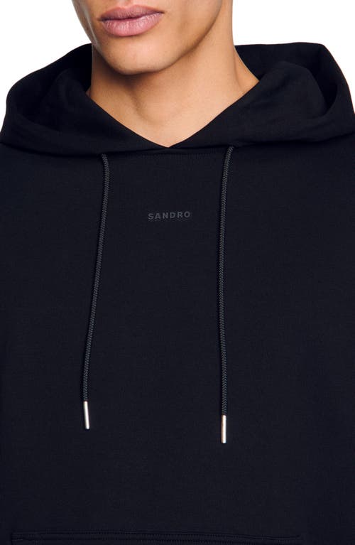 Sandro Logo Hoodie In Black