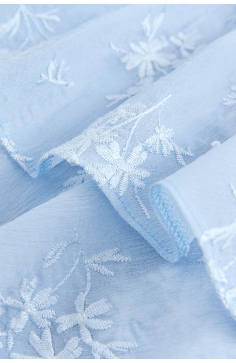 Laura Ashley Kids' Floral Embroidered Tiered Party Dress, Alternate, color,