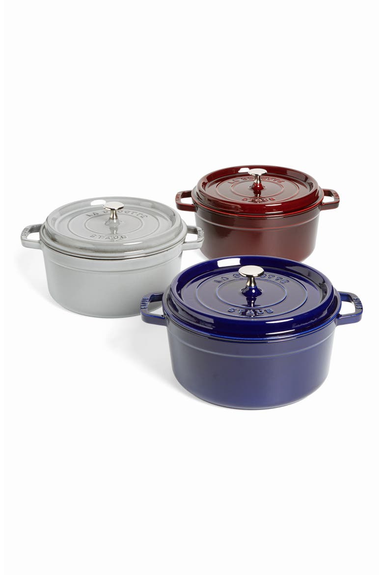 5.5-Quart Enameled Cast Iron Dutch Oven, Alternate, color, BLUE