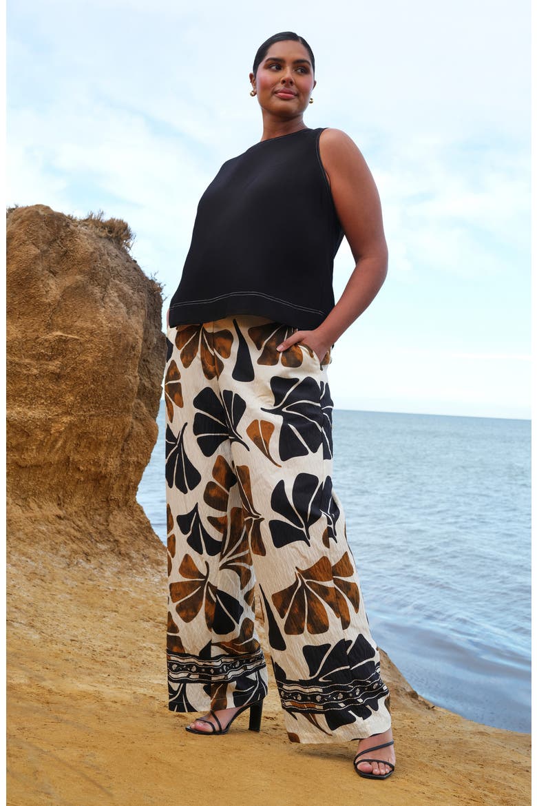 Elaris Wide Leg Pants, Alternate, color, GEO STONE