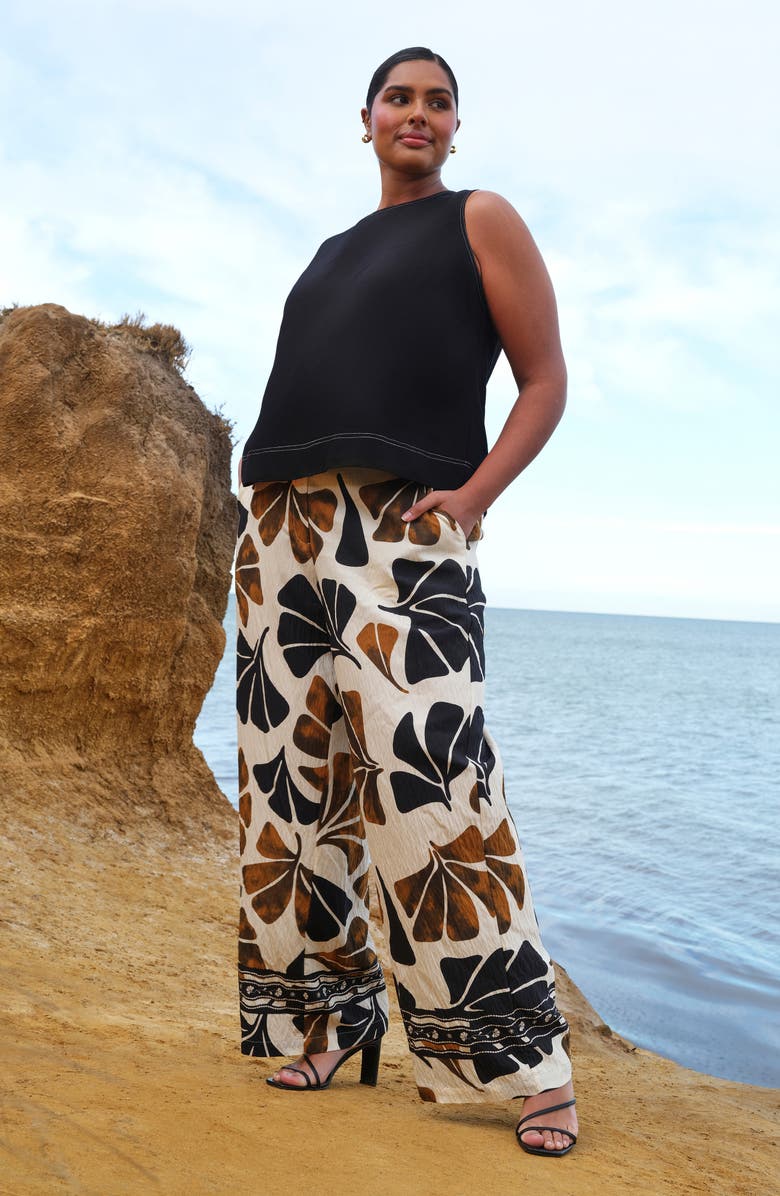 Estelle Elaris Wide Leg Pants, Alternate, color, Geo Stone