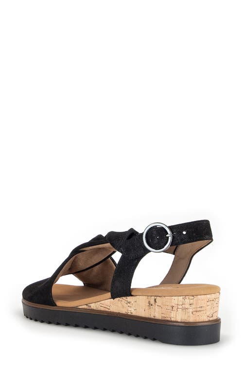 Gabor 42.751 Wedge Sandal In Black