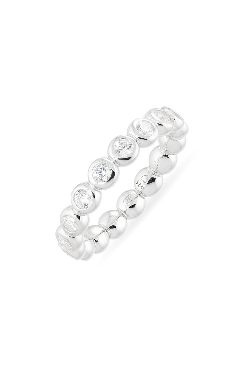 Tennis Stack Ring, Main, color, SILVER