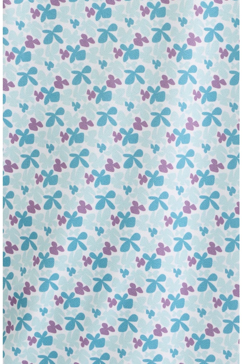 Mike V Floral Piqué Performance Golf Polo, Alternate, color, SEAFOAM