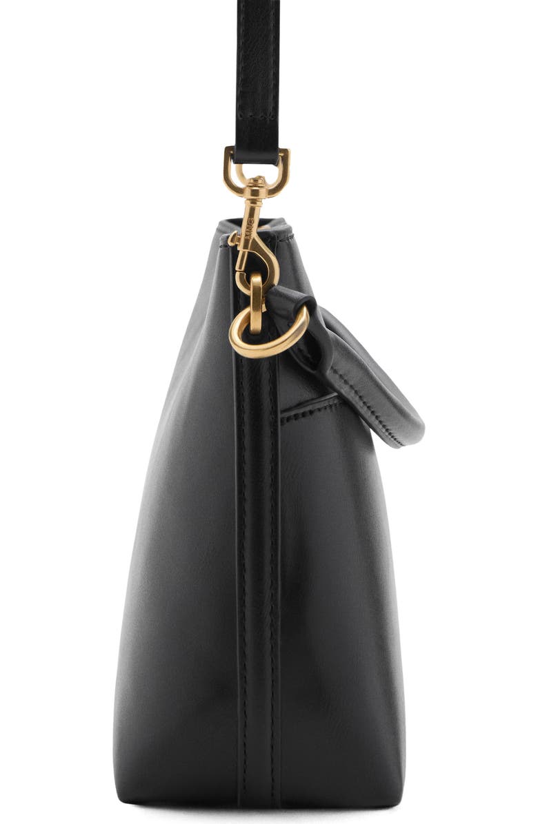 MANGO Faux Leather Bucket Bag, Alternate, color,