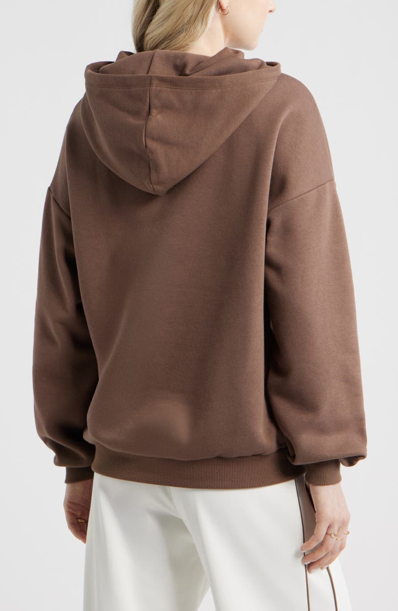 BP. Relaxed Fleece Hoodie, Alternate, color, Brown Quartz
