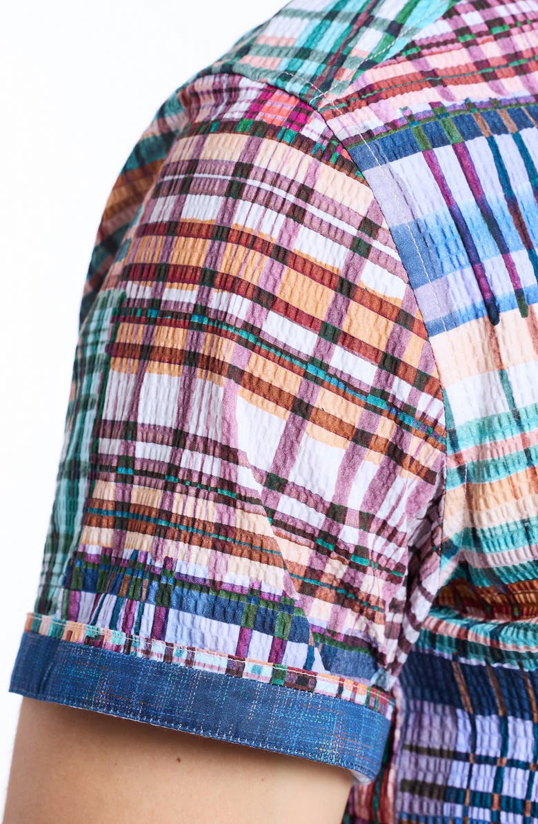 Robert Graham Murdoch Short Sleeve Button-Up Shirt, Alternate, color, 