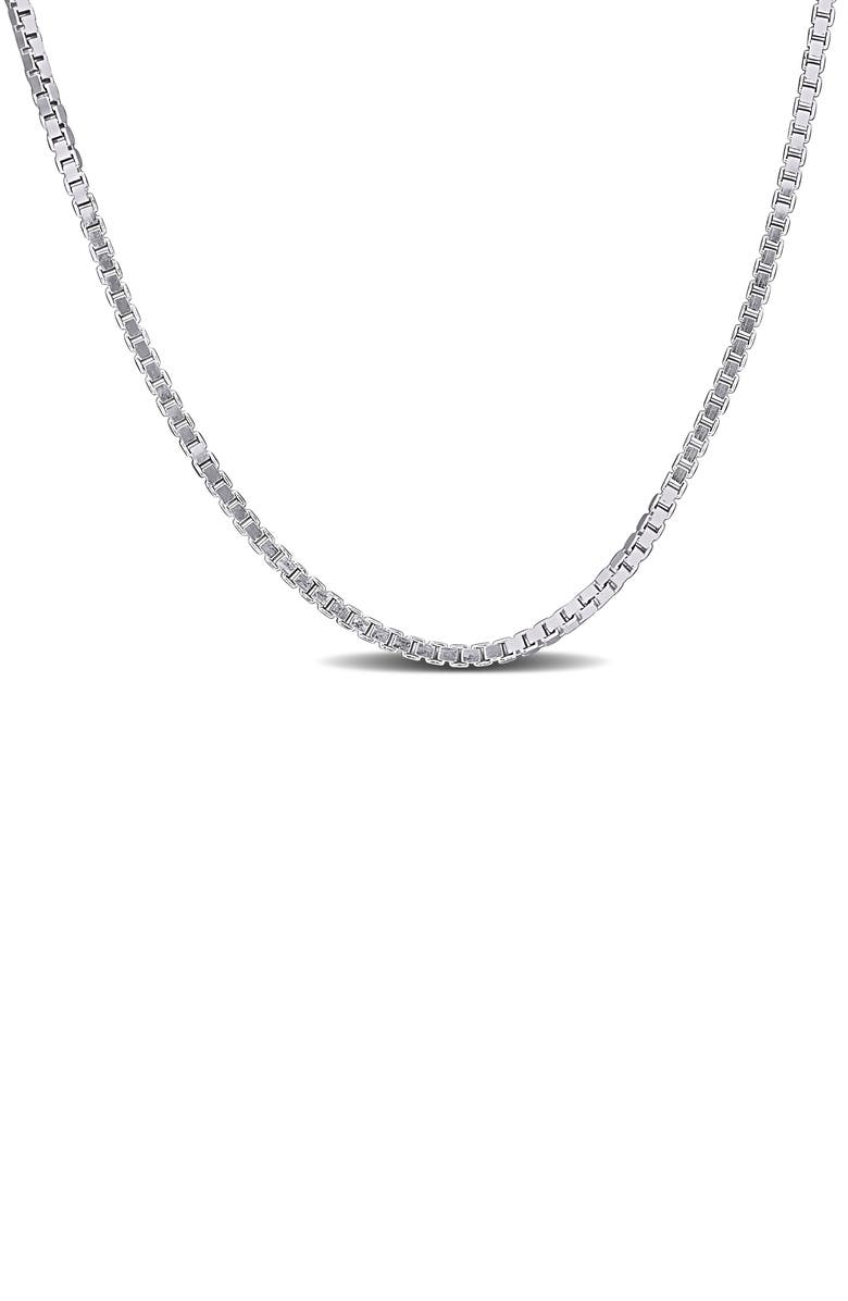DELMAR Box Link Chain Necklace, 1.10mm, Main, color,