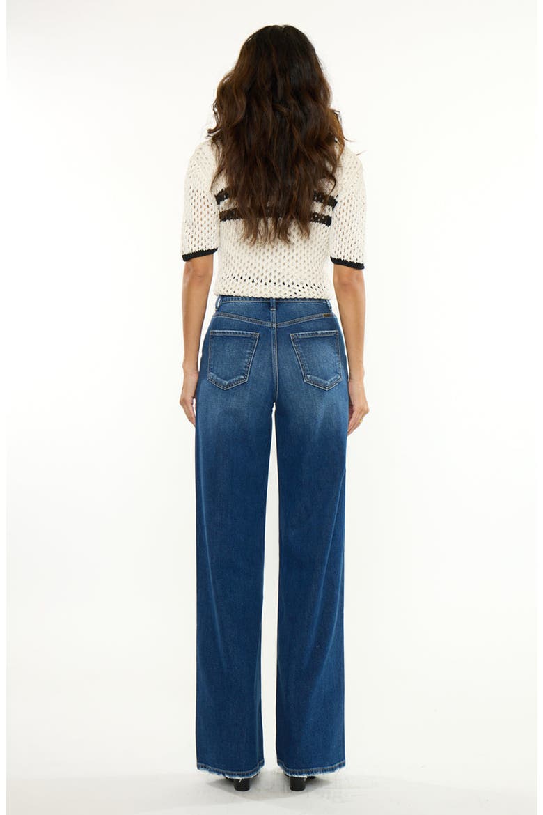 Sina Ultra High Rise Wide Jeans, Alternate, color, Dark Wash