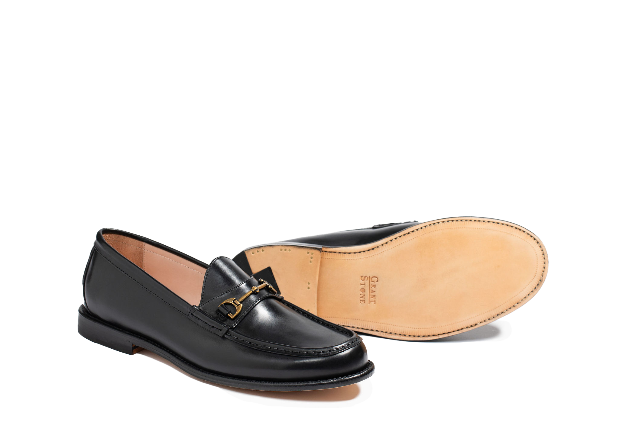 Grant Stone Horsebit Loafer, Alternate, color, Black Calf