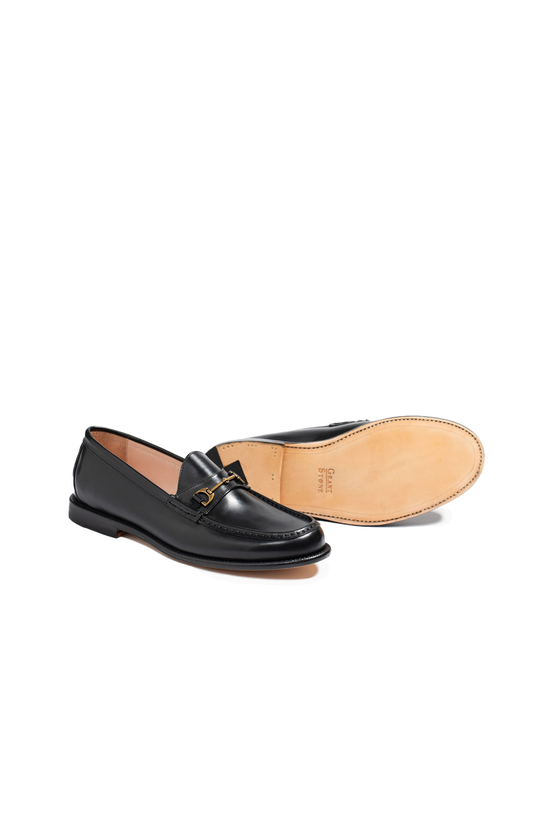 Grant Stone Horsebit Loafer, Alternate, color, Black Calf
