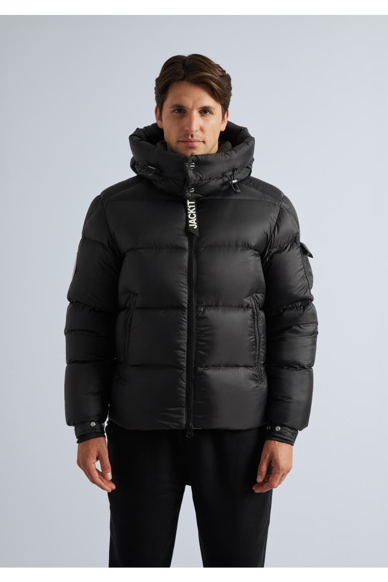 Insulated Quilted Puffer Jacket, Main, color, Black
