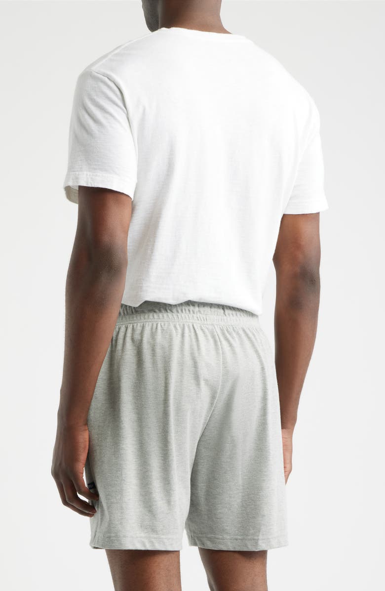 Polo Ralph Lauren Featherweight 6-Inch Cotton Blend Piqué Pajama Shorts, Alternate, color, Andover Heather Cruise Navy