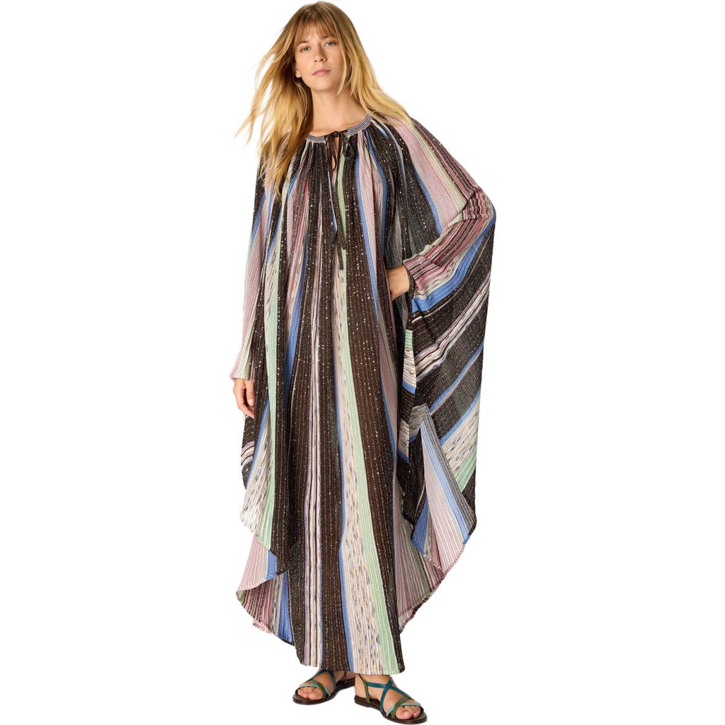 Missoni Long Cape-effect Caftan In Viscose Lamé Blend in Multicoloured at Nordstrom, Size 38