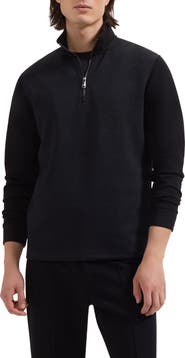 Bugatchi Soft Touch Quarter Zip Sweatshirt