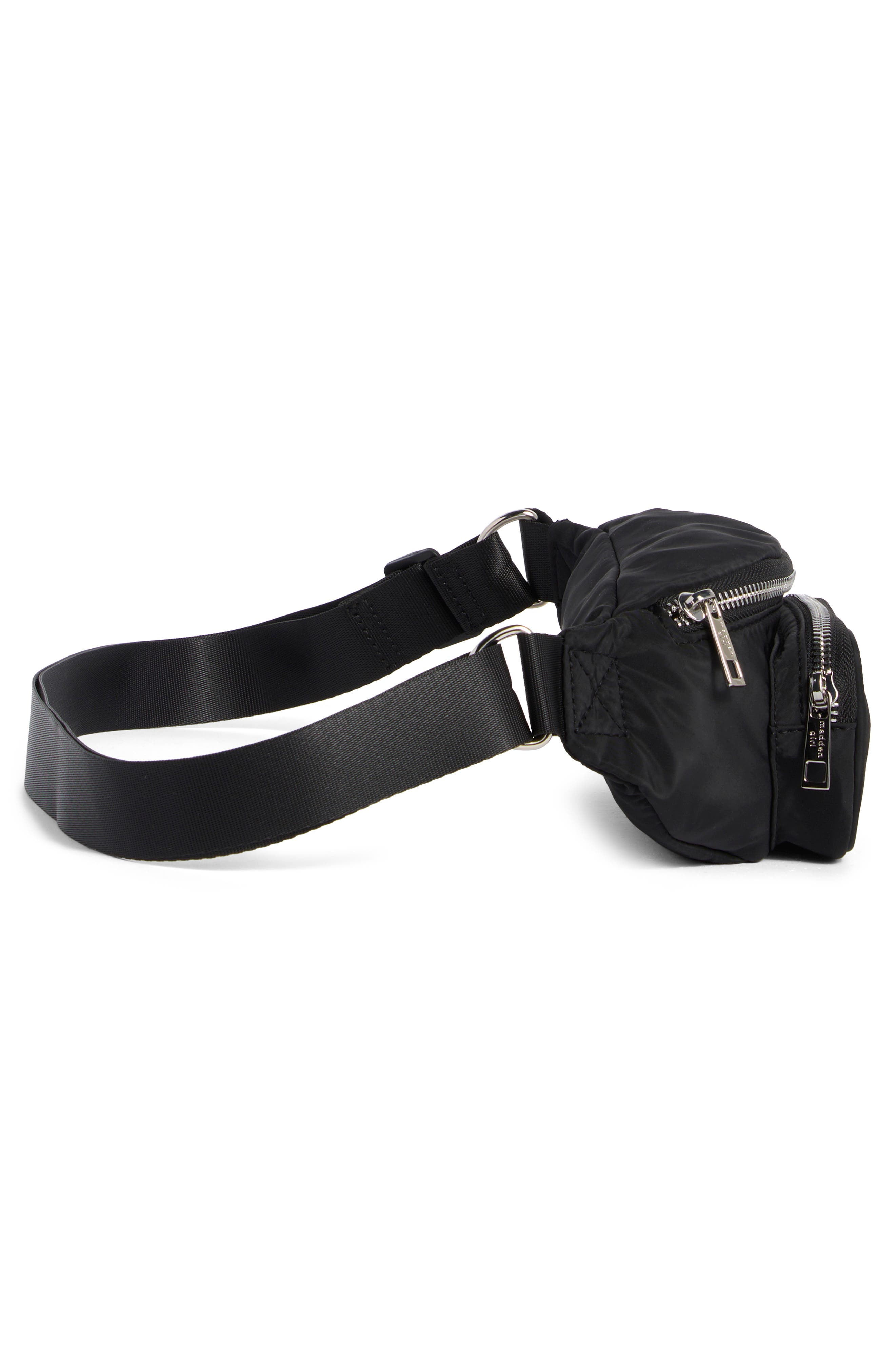 Madden Girl Belt Bag, Alternate, color, Black