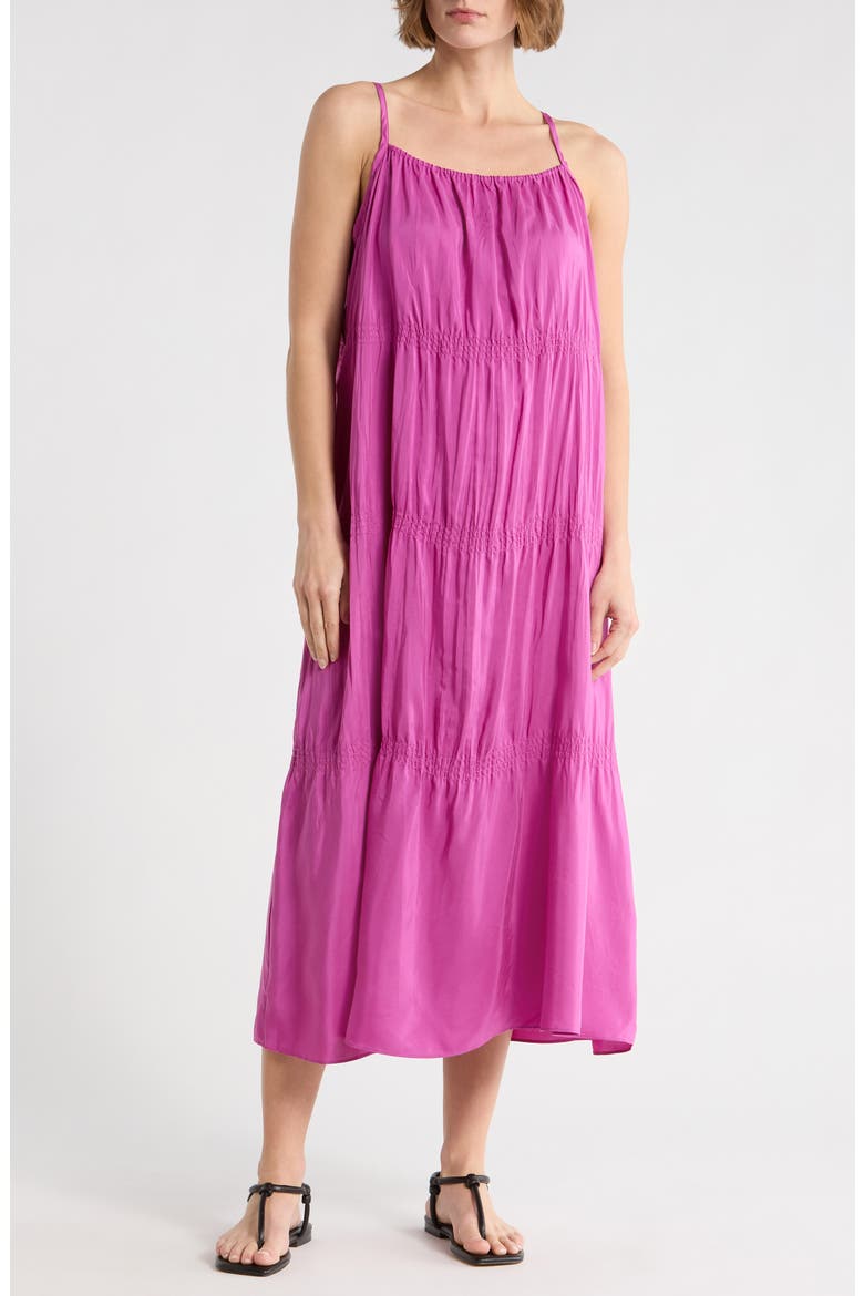 Smocked Cami Maxi Dress, Main, color, GRAPE