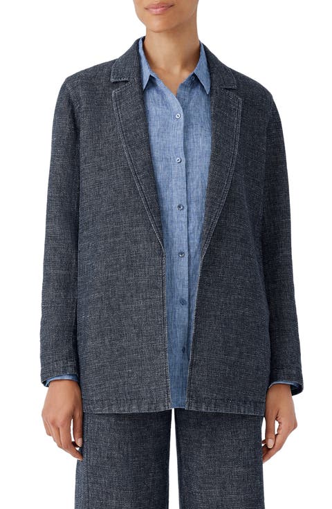 Longline Hemp & Organic Cotton Blazer