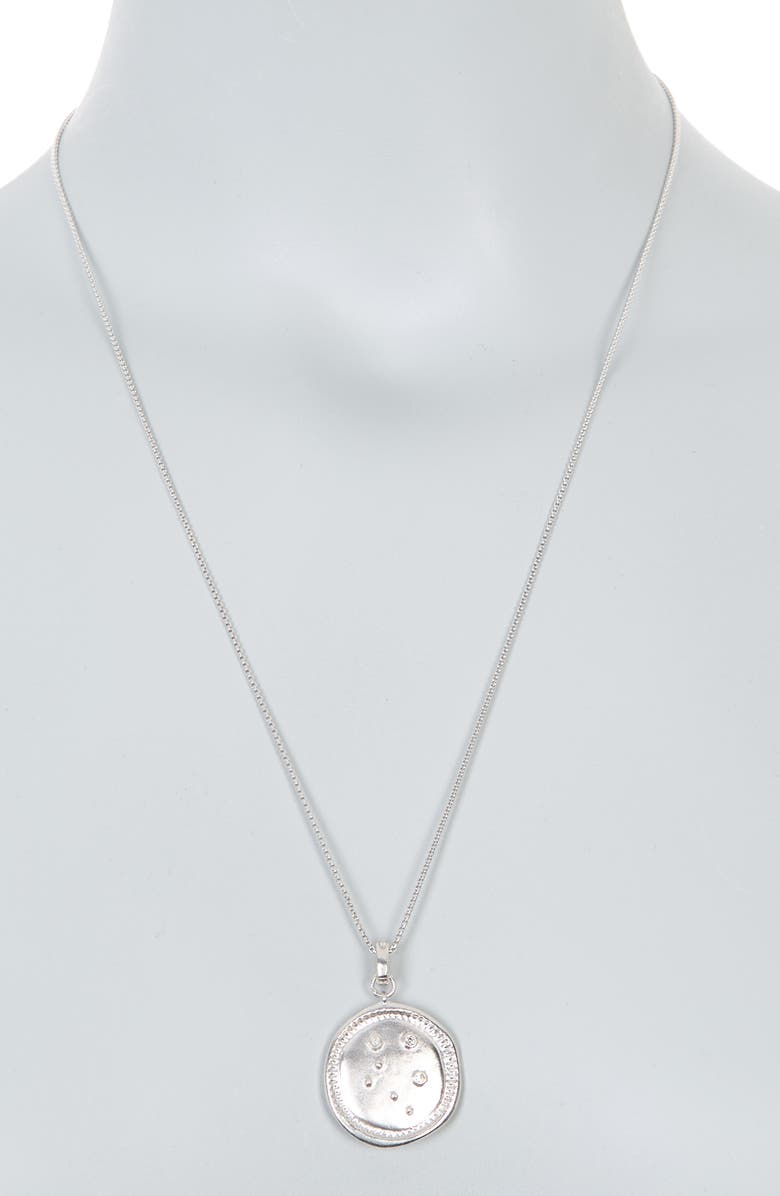 Kendra Scott Gemini Large Coin Zodiac Necklace, Alternate, color,