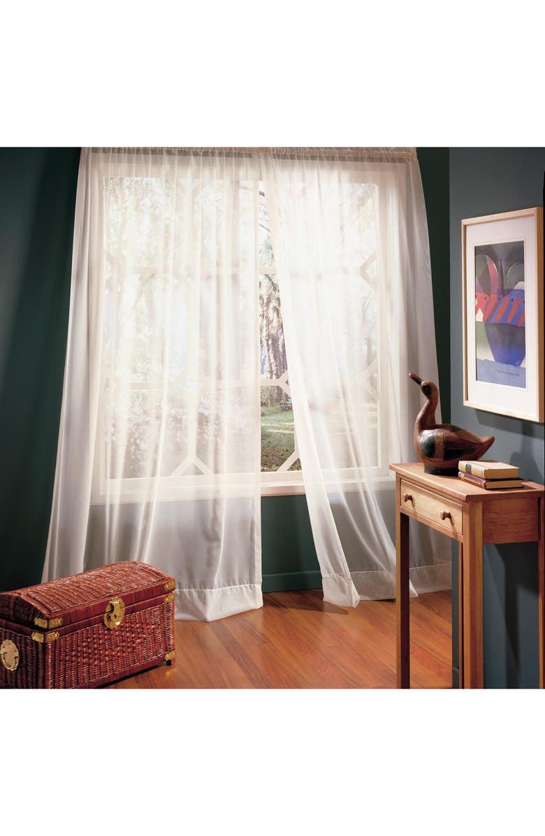 Outdoor Decor by Commonwealth Single Indoor Curtain Panel, Alternate, color, White