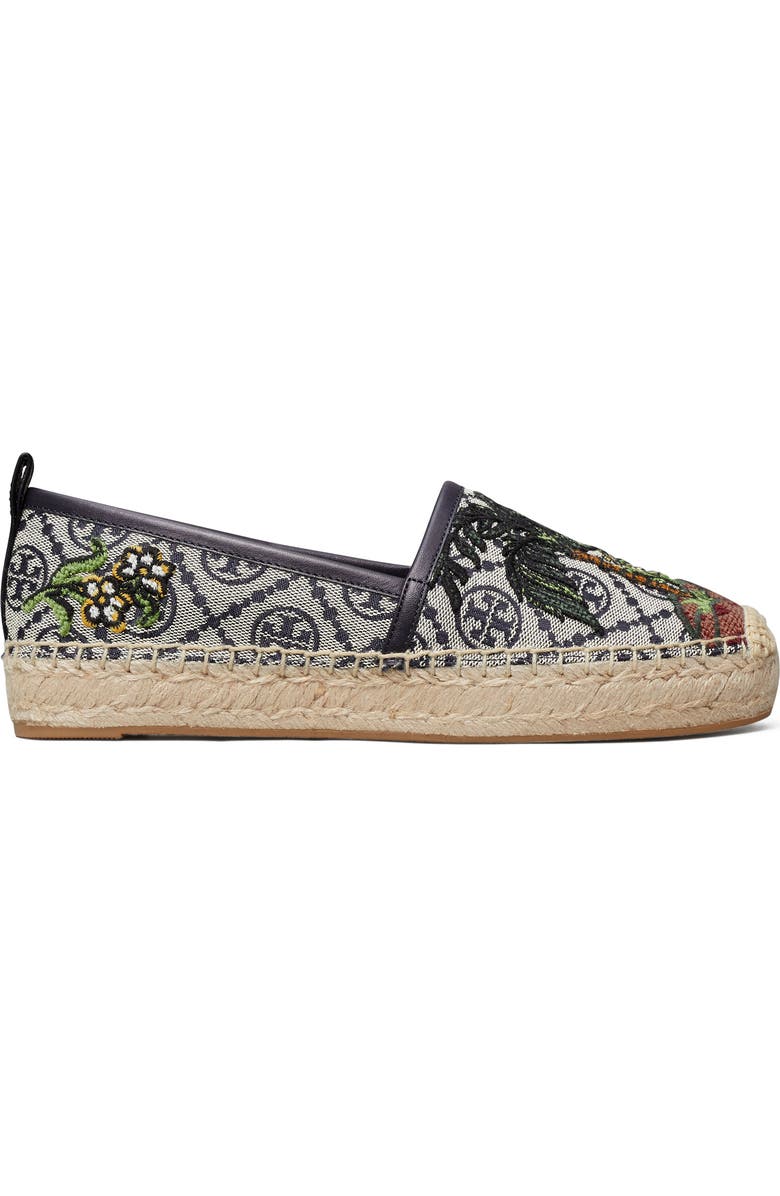 Tory Burch T Monogram Platform Espadrille Slip-On, Main, color,