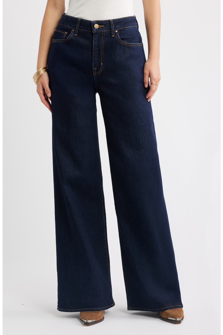 High Rise Wide Leg Jeans, Main, color, TRUE INDIGO WASH