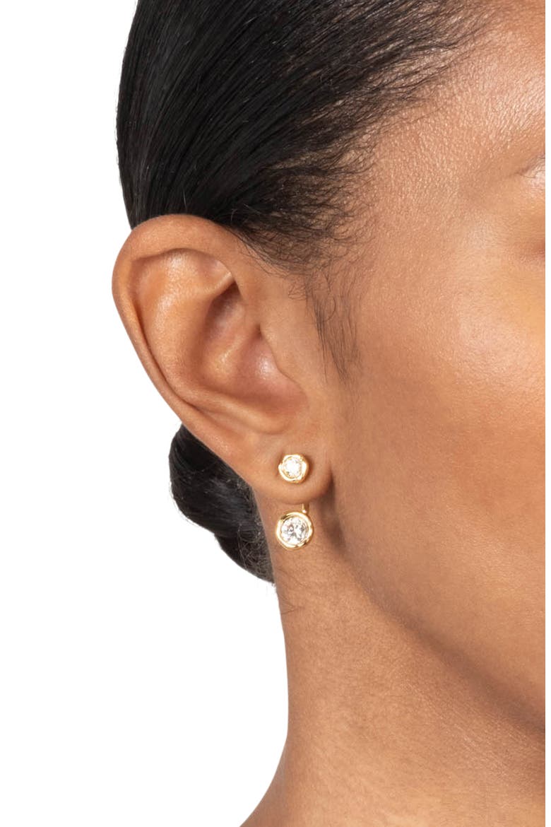 Asterales Cubic Zirconia Studs and Jackets Set, Alternate, color, STONES