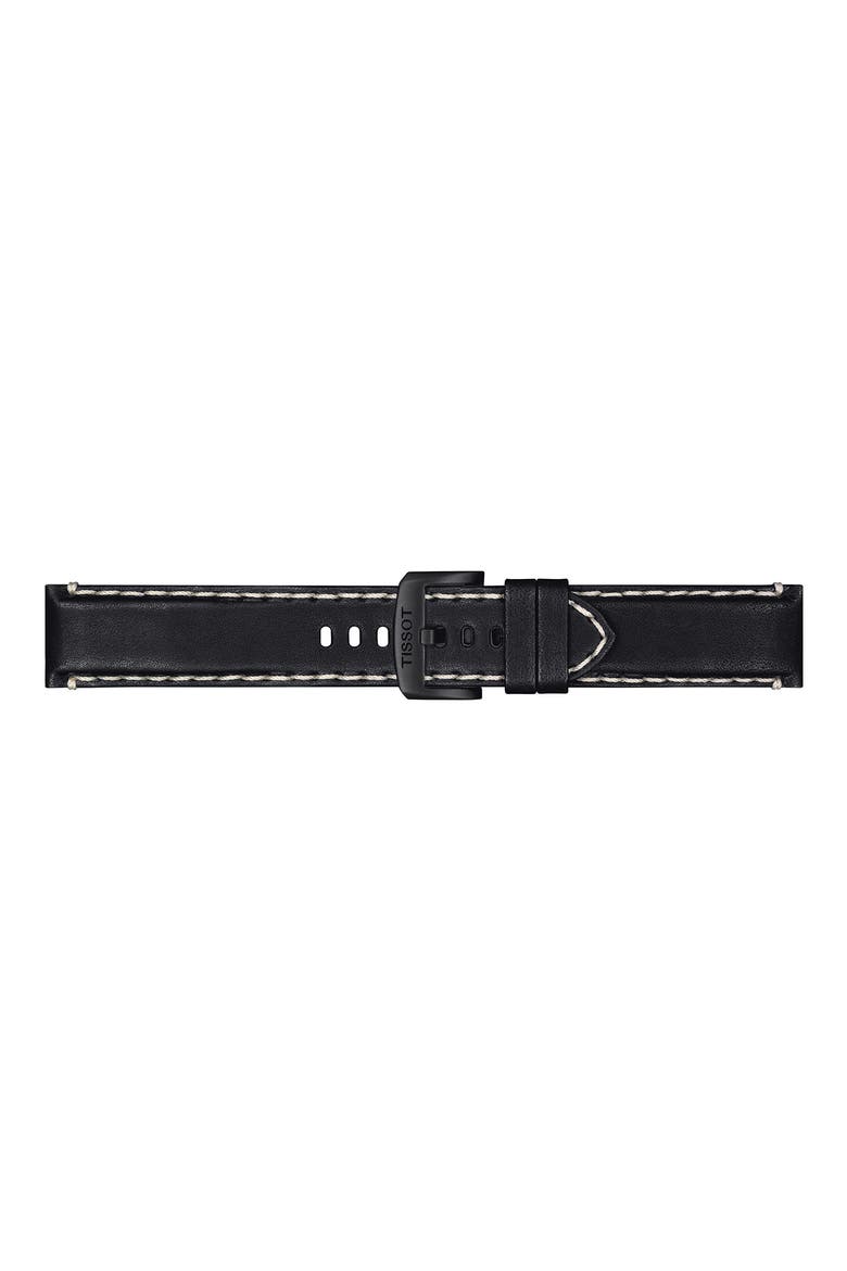 Chrono XL Chronograph Leather Strap Watch, 45mm, Alternate, color, BLACK