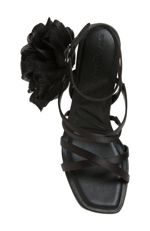 Karl Lagerfeld Paris Caela Rosette Sandal In Black